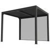 Image de Pergola bioclimatique aluminium gris anthracite - 7,2 m² - Ventelles orientables