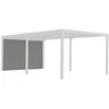 Image de Rideau latéral gris pour pergola bioclimatique PER 3630 BI et PER 3660 BI - 3,60 m