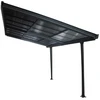 Image de Toit terrasse aluminium gris anthracite - 12,04 m² - Toit amovible - Panneaux polycarbonate anti-UV 6 mm