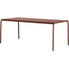 Image de TIPTOE - Table rectangulaire Panorama - Rouge - Acier thermolaqué