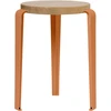 Image de TIPTOE - Tabouret empilable Lou - Rouge - Chêne massif éco-certifié - Designer Gregory Cibert