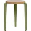 Image de TIPTOE - Tabouret empilable Lou - Vert - Chêne massif éco-certifié - Designer Gregory Cibert