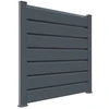 Image de Kit cloture - Lame 16cm - PVC Gris - LG: 9m x H: 1m74