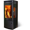 Image de Poêle à bois ANAYA TRI VISION acier - vertical - 9kW - 45,8 x 105,5 x 43,8 cm