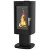 Image de Poêle à bois - MAONIE SUR PIED - 11,5 kW fonte noir - design surélevé - sortie Ø150 mm