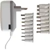 Image de WATT&CO Chargeur universel 3000 mA avec 16 fiches + USB - 2000mA