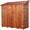 Image de Abri Mural Multi-Usages 1,34 m² - Bois Thermochauffé - Feutre Bitumé - Avec Plancher