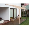 Image de Carport Mural Adossable 15,00 m² - Pin Sylvestre - Structure en Bois - Sans Couverture