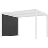 Image de Rideau latéral gris pour pergola bioclimatique PER 3630 BI et PER 2430 BI - 3 m