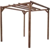 Image de Pergola 8,88 m² - Bois Thermochauffé - Toit Plat