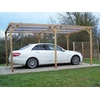 Image de Pergola 14,79 m² - Bois Thermochauffé - Toit Plat avec 2 Modules Latéraux