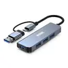Image de Urban Factory MHC35UF, Avec fil, USB 3.2 Gen 1 (3.1 Gen 1) Type-A, Gris, Sideral Grey, 5 Gbit/s, Aluminium
