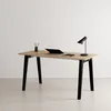 Image de TIPTOE - Table rectangulaire New Modern - Noir - Sapin massif plaqué chêne
