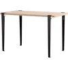 Image de TIPTOE - Table rectangulaire Lobo - Noir - Bois recyclé aggloméré plaqué chêne