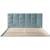 Image de Tête de lit BELLEVILLE bleu clair 190 BOBOCHIC