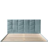 Image de Tête de lit BELLEVILLE bleu clair 150 BOBOCHIC