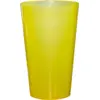 Image de Gobelet Ecocup Jaune 25cl utile (33cl ras bord) Réutilisable - Type Demi, Jus, Soft