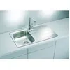 Image de STRADOUR Evier à encastrer LINE en INOX 18/10 SATIN 1 bac dim. 86 x 50 cm vidage automatique en occasion ou reconditionné