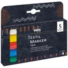 Image de Marqueurs textiles JAVANA 'texi mäx OPAK', 5 pièces