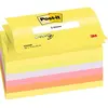 Image de Z-notes Post-it - 7,6 x 12,7 cm - coloris néon assortis - bloc 100 feuilles - lot de 6