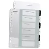 Image de Intercalaire numérique imprimable Leitz Wow - 6 touches - format A4+ - polypro translucide noir/blanc