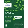 Image de Avery LR7168 Etiquettes adresses blanches 100% recyclées 199,6 x 143,5 mm - Boîte de 200