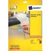 Image de Etiquettes Avery L6038 - laser - 45.7 x 21.2 mm - rouge - boîte de 960