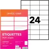 Image de OFFICE STAR OS43474 Etiquettes multi-usages blanches 70 x 37 mm - Boîte de 2400