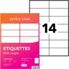 Image de OFFICE STAR OS43653 Etiquettes multi-usages blanches 105 x 42,4 mm - Boîte de 1400