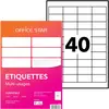 Image de OFFICE STAR OS43657 Etiquettes multi-usages blanches 48,5 x 25,4 mm - Boîte de 4000