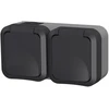 Image de Double prise horizontale extérieur IP55 - Aquapro