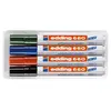 Image de Marqueur Edding 660E - effaçable à sec - pointe ogive - pochette de 4 - coloris assortis