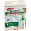 Image de Edding 24 Ecoline Surligneur pointe biseautée 2-5 mm - pochette de 4 assortis
