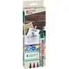 Image de Marqueur permanent Edding 25 Ecoline pointe ogive 1 mm - pochette de 4 assortis