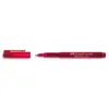 Image de Stylo feutre rouge - pointe large 0,8 mm - corps transparent - encre rouge indélébile