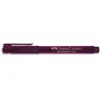 Image de Stylo feutre magenta - pointe large 0,8 mm - corps transparent - encre magenta indélébile