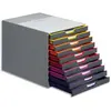 Image de Durable Module de classement Varicolor 10 tiroirs multicolores - Dimensions : L29,2 x H28 x P35,6 cm