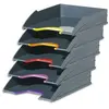 Image de Durable Set de 5 corbeilles à courrier Varicolor - Gris anthracite