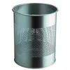 Image de Corbeille à papier métal ajourée - 15 litres - argent