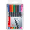 Image de STABILO OHPen universal Stylo-feutre marqueur permanent pointe fine 0,7 mm - Pochette de 8 coloris assortis