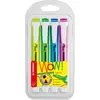Image de STABILO swing cool Surligneurs pointe biseautée 1 et 4 mm - Coloris assortis fluos - Etui de 4
