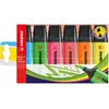 Image de STABILO BOSS ORIGINAL Surligneur pointe biseautée 2 et 5 mm - Coloris assortis - Pochette de 6