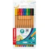 Image de Stabilo Stylo-feutre Point 88 pointe fine 0,4 mm - Pochette de 10 coloris assortis