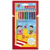 Image de Etui de 12 crayons de couleurs Trio long Stabilo - mine large - coloris assortis