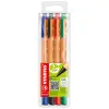 Image de Stylo-feutre Stabilo GREENpoint pointe large 0,8 mm Pochette de 4 - Noir, bleu, rouge et vert