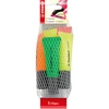 Image de STABILO NEON Surligneur pointe biseautée 2 et 5 mm - couleurs fluo assorties - lot de 5 dans un filet en plastique