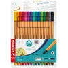 Image de STABILO Point 88 Stylo-feutre pointe fine - Pochette de 15 - Couleurs assorties