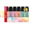 Image de STABILO BOSS ORIGINAL Pastel Surligneur pointe biseautée 2 et 5 mm - Coloris assortis - Pochette de 6