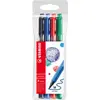 Image de STABILO Stylo-feutre PointMax pointe moyene en nylon - Couleurs d'encre assorties - Pochette de 4