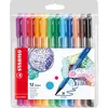 Image de Stylo-feutre Stabilo PointMAX - pointe en nylon - couleurs d'encre assorties - paquet 12 unités
